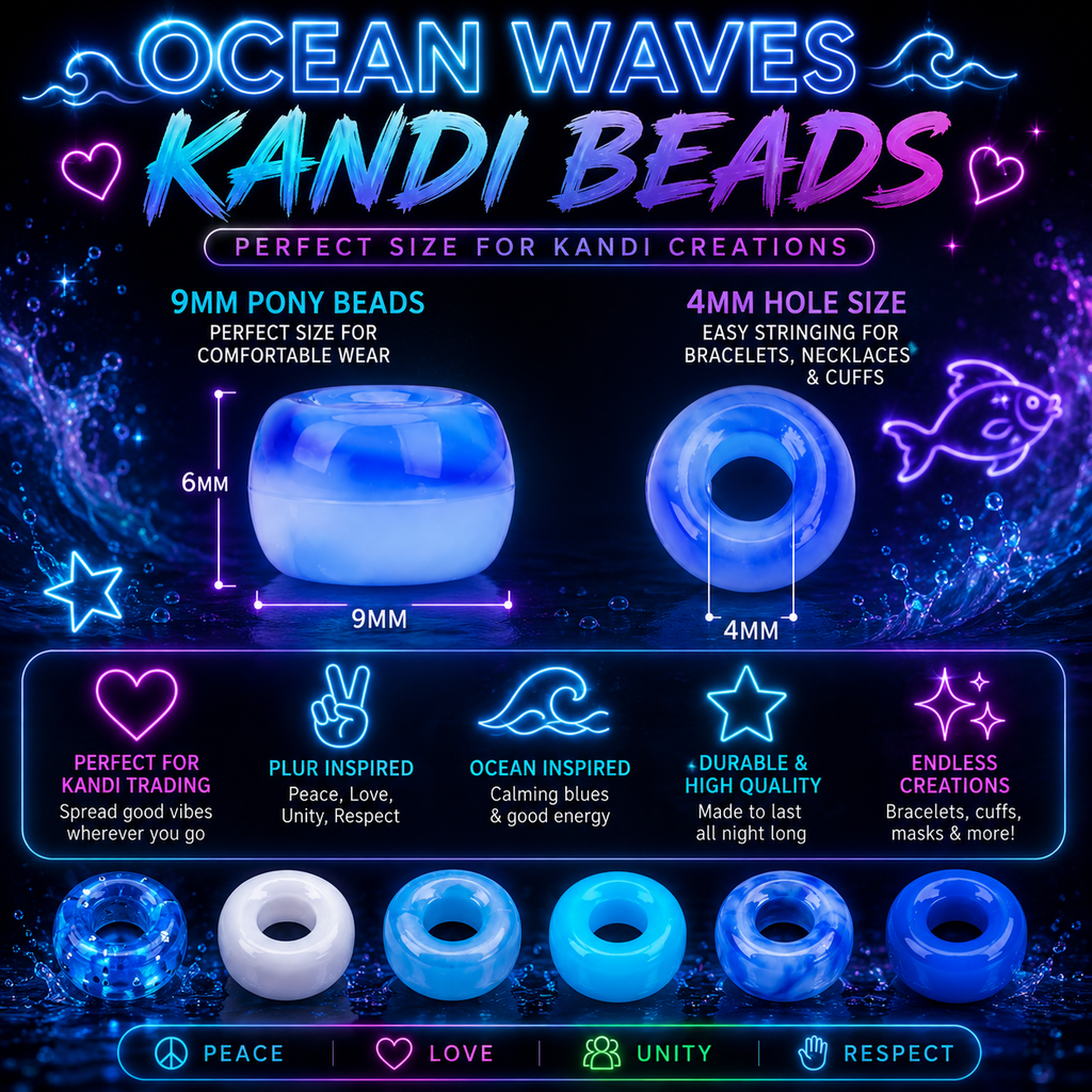 Ocean Waves Kandi Beads