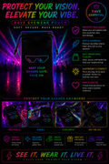 Bass Face Shades – Pixel Festival Glasses