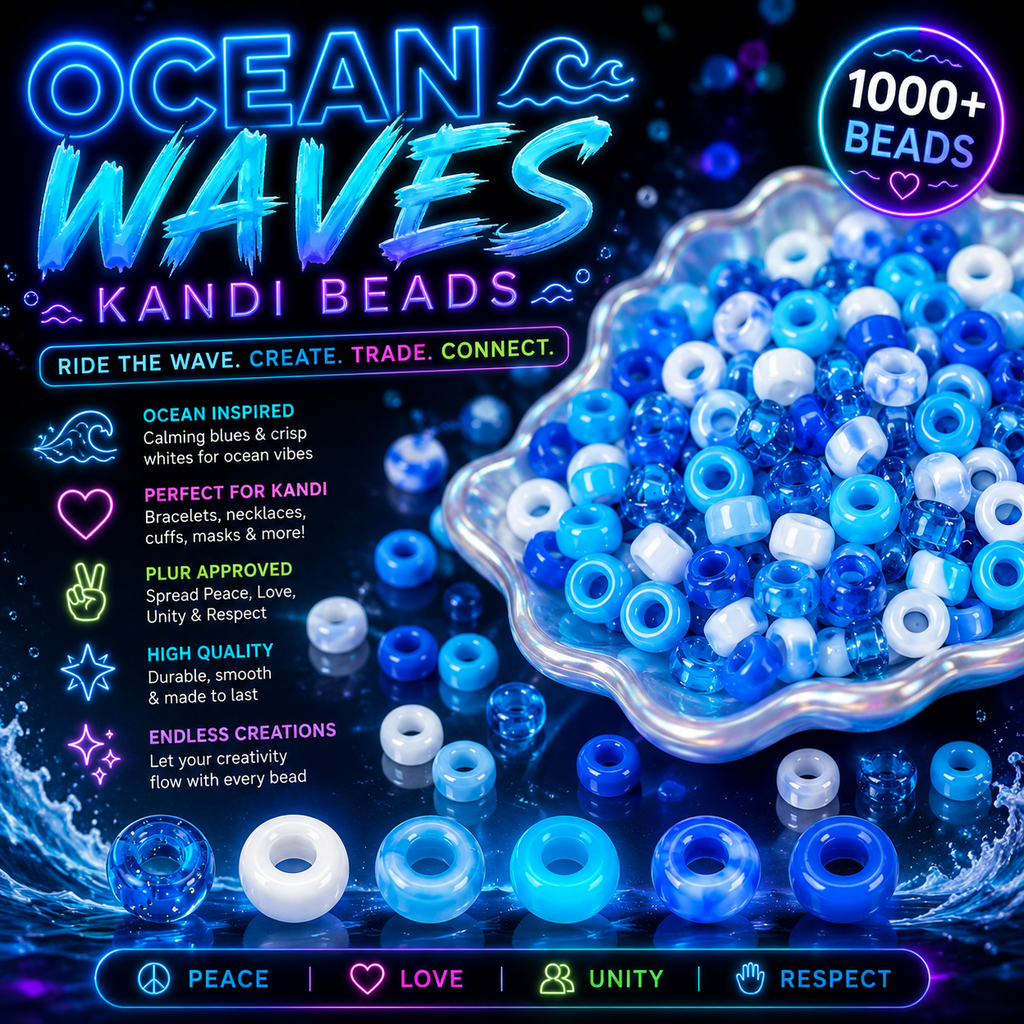 Ocean Waves Kandi Beads
