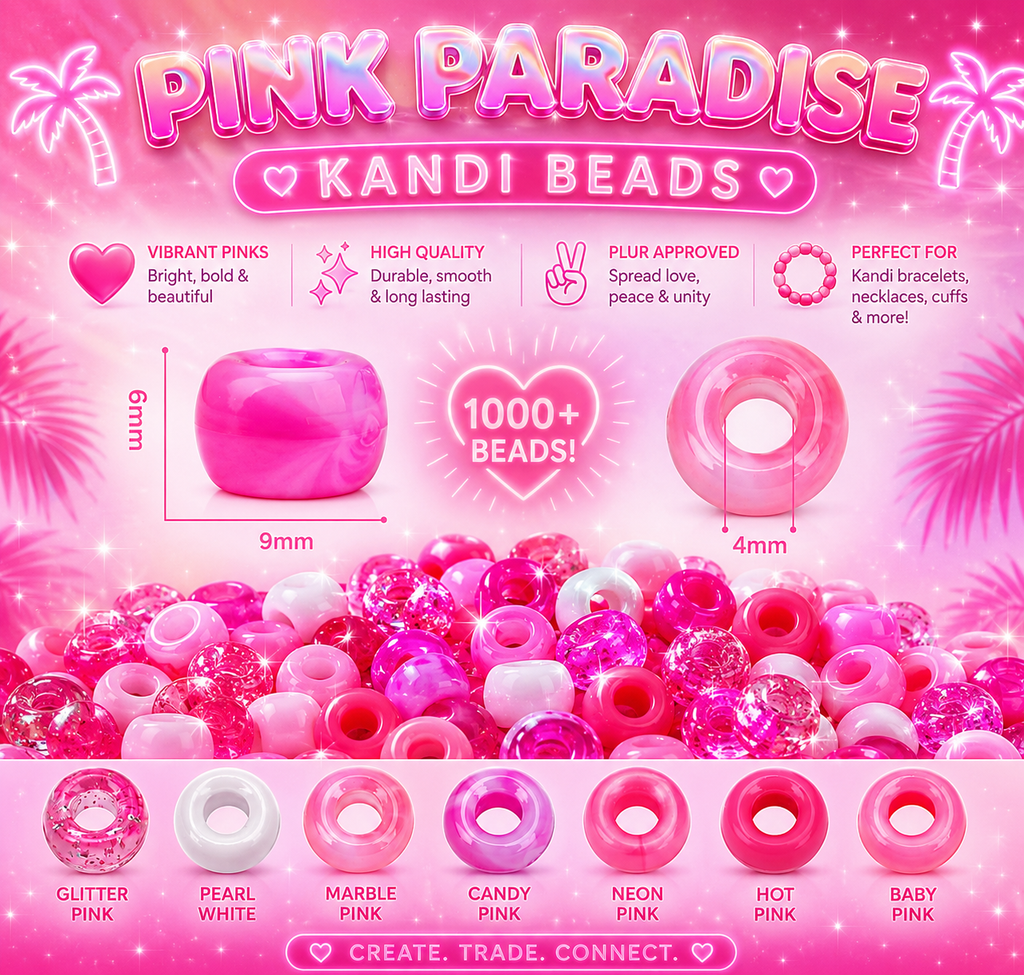 Pink Paradise Kandi Beads